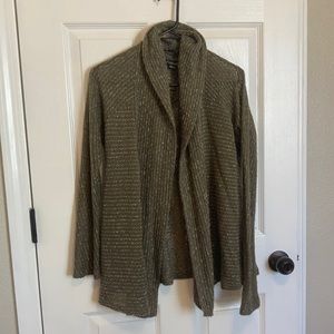fuzzy marled cardigan